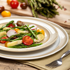 Roasted Asparagus and Artichoke Salad