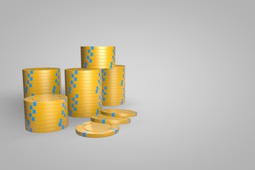 Poker Chips - Yellow