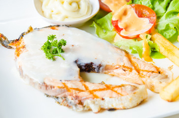 Salmon steak