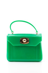 Handbag isolated white background