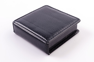 Leather note box