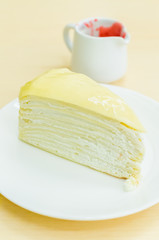 Strawberry crepe cake