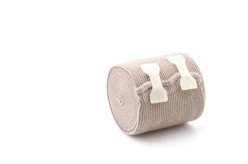 Elastic bandage isolated white background