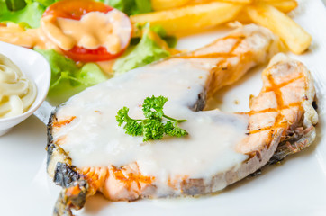 Salmon steak