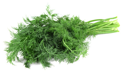 Dill isolated on white