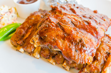 Bbq ribs steak