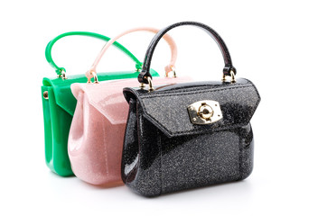 Handbag isolated white background