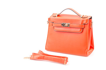 Handbag isolated white background