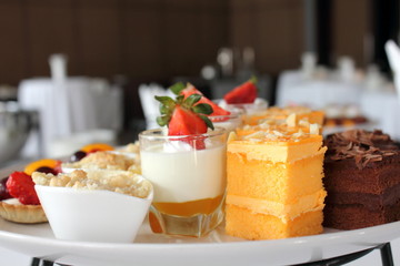 assorted Mini cake delicious and beautiful.