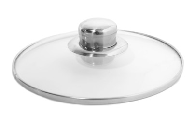 Lid from pan isolated on white