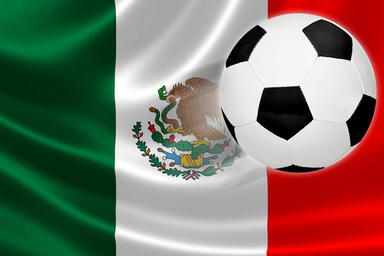Soccer Ball Leaps Out of Mexico's Flag