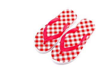 Flip flops isolated white background