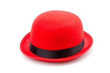 Red hat isolated white background