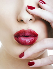 Naklejka premium Rossetto rosso