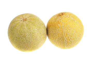 Two of ripe melon