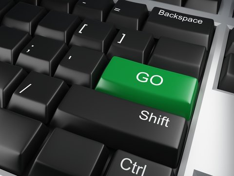 keyboard with go button