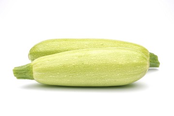 Zucchini isolated on white background