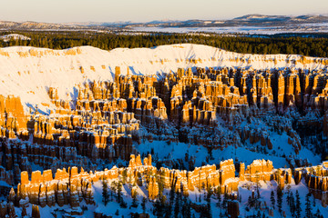 Bryce Canyon National Park in winter, Utah, USA