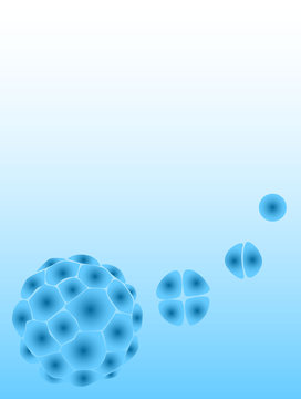 background with proliferating cells