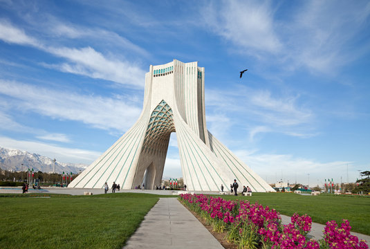 Spring in Azadi Square of Tehran