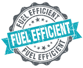 Fototapeta premium Fuel efficient turquoise grunge retro vintage isolated seal