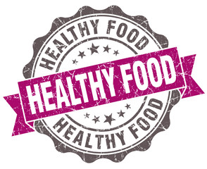 Healthy food violet grunge retro vintage isolated seal
