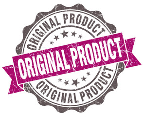 Original product violet grunge retro vintage isolated seal