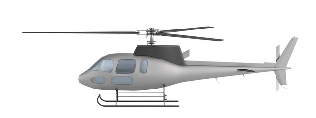 realistic 3d render of helicopter © bescec