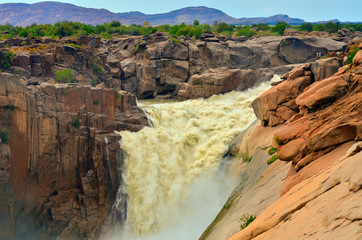 Obraz premium Magnificent Augrabies waterfall and canyon, South Africa