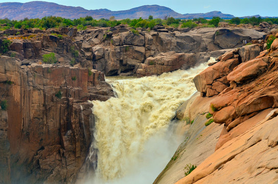 Magnificent Augrabies waterfall and canyon, South Africa