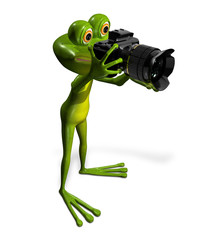 Frog with a camera