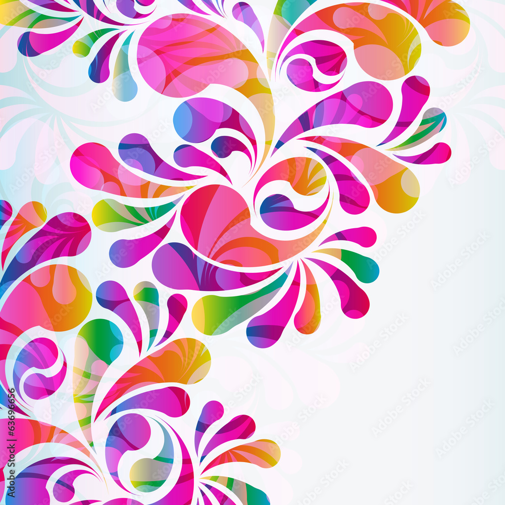 Poster abstract colorful arc-drop background.