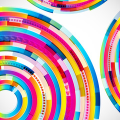Obraz premium Abstract digital circles background