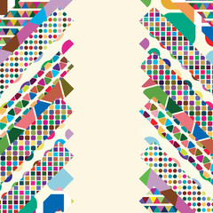 Fototapeta premium Multicolor abstract bright background. Elements for design.