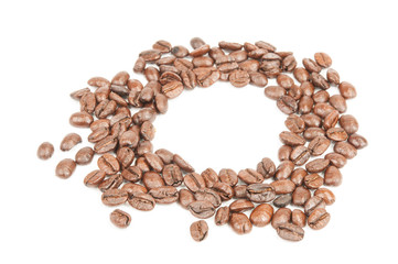Coffee bean isolated on white background
