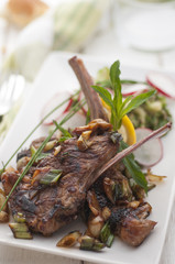 Cooked lamb chops