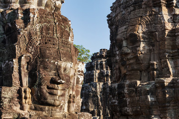 Faces of Bayon temple, Angkor, Cambodia