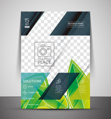 Green Nature Concept Print Template