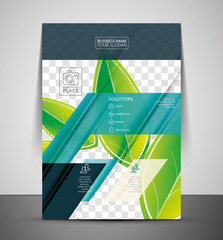 Green Nature Concept Print Template