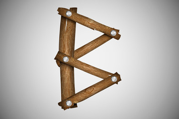 Wooden alphabet
