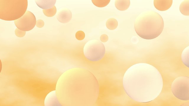3D animation FLYING SPHERES
