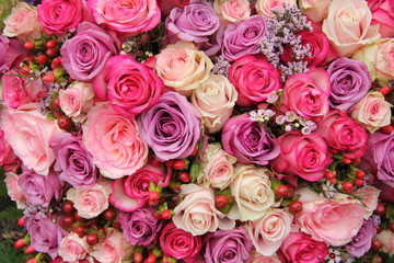 Fototapeta na wymiar Pastel wedding flowers