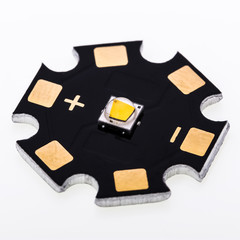High Power SMD LEDs on Aluminium Star PCB