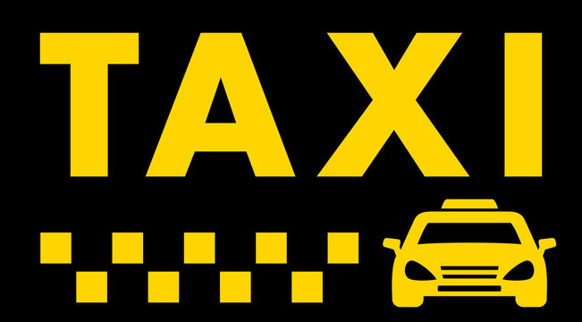 black taxi background