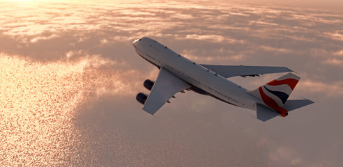 Obraz premium Komercyjny samolot