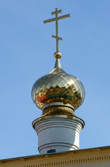 Fototapeta na wymiar Golden Church domes