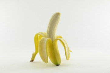 Banane geschält Obst Gesundheit Vitamine