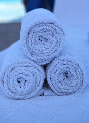 rolled towels