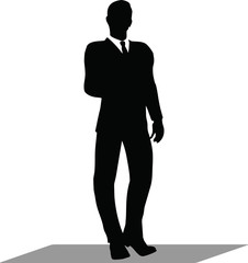 business handshake silhouette