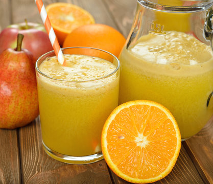 Fresh natural fruit juice